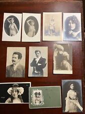 Lot of 10 Antique Russia RPPC Opera Actors Actresses Postcard picture