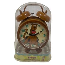 Vintage Scooby-Doo Fuzzy Brown Velvet/fur Double Bell Alarm Clock NEW SEALED picture