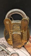 ANTIQUE ENGLISH BRASS PADLOCK CHUBB & SON  Makers To Fer Magesty picture