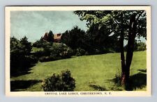 Chestertown NY-New York, Crystal Lake Lodge Adirondacks Antique Vintage Postcard picture