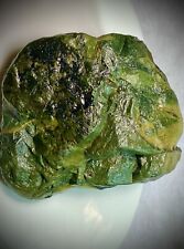 Large $$ Rough Serpentine/Jade Specimen Natural Green/Yellow Pattern Dense 4lb+ picture