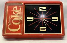 Vintage 1983 Enjoy Coke Electric Clock Made By Ridan Display “ For Parts” picture