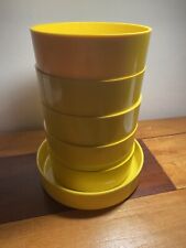 Vintage Oblique by PMC 5 Stackable Yellow Bowls + One Larger picture