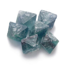 US 100g Natural Blue Fluorite Octahedron Crystal Mineral Crystal Reiki Healing picture
