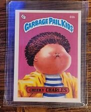Garbage Pail Kids 2nd Series Cheeky Charles #65b USA Gpk ERROR Blank Back picture