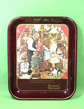 Vintage 1976 Lassers Beverage Tray Norman Rockwell April Fools Mystery Painting picture