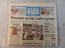 Sept 19, 2001 - USA TODAY- 9/11 -NEWSPAPER Complete picture