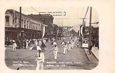CENTRALIA, IL, 1909 HUSTLERS MEET PARADE, PROBABLY RITCHIE BROS REAL PHOTO PC picture