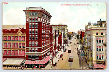 Postcard 1909 G. Street Bird's Eye View Washington D.C. A12 picture