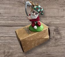 Vintage AVON Elves' Day Off Golf, Christmas Tree Ornament New in Original Box picture