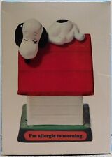 Vintage Peanuts Snoopy Mornings Determined Figurine Excellent 1971 With Box picture