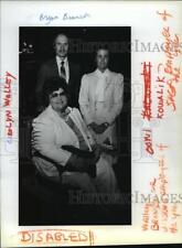 1985 Press Photo Rolyn Walley and Branson are disable employees of the year picture