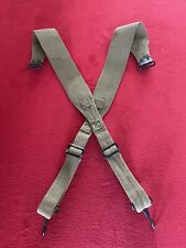 WW2 1943 Dated US Army M-1936 Combat Web Suspender Parts Khaki for Repair WWII picture