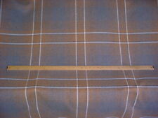 5-5/8Y ZOFFANY HARLEQUIN GRAY BLUE COPPER PLAID CHENILLE UPHOLSTERY FABRIC  picture
