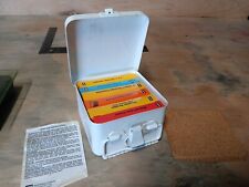 Vintage North first aid kit metal wall mountable box with supplies - Clean picture