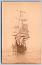C1906 RPPC Sailing Vessel Sails Up & Full Lamson Studio Portland ME Postcard picture