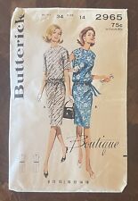 ORIGINAL Vintage 1960s Butterick Boutique Dress Pattern 2965 picture