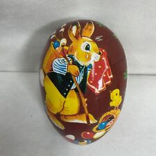 Vintage Paper Mache Egg Bunny Duck  5