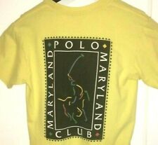 Rare MARYLAND POLO CLUB T SHIRT Colorful Horse Logo BALTIMORE Md UNISEX Small SM picture