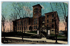 1913 New High School and Wolf Memorial Gateway Easton Pennsylvania PA Postcard picture