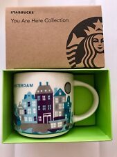 Starbucks Coffee 14oz AMSTERDAM Netherlands Mug YAH YOU ARE HERE Cup NIB picture