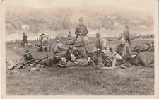Vintage Military Training Camp Real photo postcard picture
