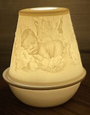 Rare Lladro New Baby  Porcelain Magic Light Lithophane Rechargeable light picture