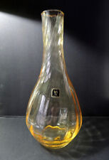 Vintage Kagami Crystal Yellow Sake Carafe/Bottle/Decanter w/Label picture