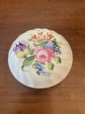 HEREND HUNGARY “QUEEN VICTORIA”COVERED LIDDED TRINKET DISH / BOWL, Great picture
