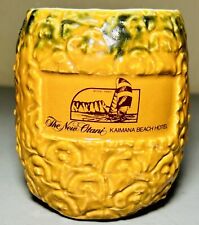 Daga Honolulu Hawaii  Kaimana Beach Hotel Ceramic Pineapple Tiki Mug New Otani picture