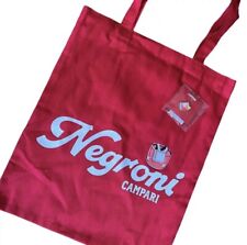 Campari Negroni Cloth Tote Shopping Reusable Bag & Enamel Lapel Hat Pin NEW picture
