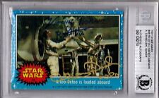 1977 TOPPS Star Wars ANTHONY DANIELS, KENNY BAKER Signed Card #48 SLABBED BAS picture