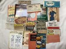 Vintage some dated 1935, 49, 51, 71, recipe sheets & booklets, 28 items picture