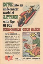 1967 G.I. Joe 'Frogman & Sea Sled' Action Figure From Hasbro Vintage Print Ad picture