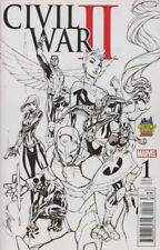 Civil War II #1 Midtown Exclusive J Scott Campbell Sketch Variant Cover picture