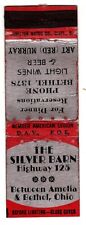THE SILVER BARN matchbook matchcover - AMELIA BETHEL - OHIO picture