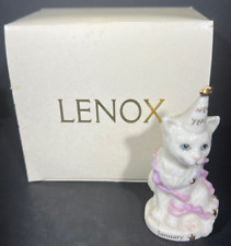 Lenox Monthly Calendar Cat Kitty Figurine January - New in Box picture