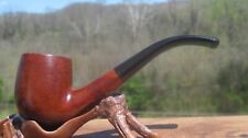 Meerschaum Lined Full Bent Large Billiard Unknown Name Tobacco Estate Pipe picture