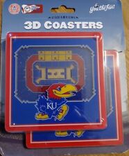 Kansas City Jayhawks 3d coaster set Of 2, Pgking Little Tore Up Not Opened  picture