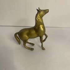 Horse Trotter Figurine Solid Brass Vintage Patina 4” picture