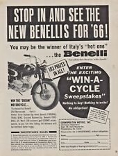 1966 Benelli Barracuda 250 Sweepstakes - Vintage Motorcycle Ad picture