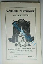Garrick Playhouse Altrincham Nov 12th 1940 programme 