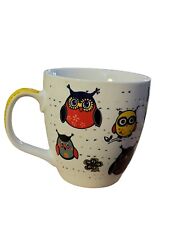 Multiple Owls Large Coffee Mug Cup Konitz Germany 07333 Whimsical Collection  picture
