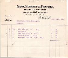 1914 Cook Everett Pennell Wholesale Druggists Manufacturing Chemist PORTLAND ME picture