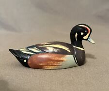 ANRI Italy Wildlife Collection Harlequin Duck 1978 Hand Crafted Figurine 4”x2” picture