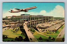 Tampa FL-Florida, New Tampa International Jetport Terminal, Vintage Postcard picture