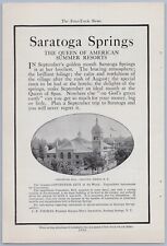 1904 Saratoga Springs New York Travel Ad Convention Hall Summer Resort City picture