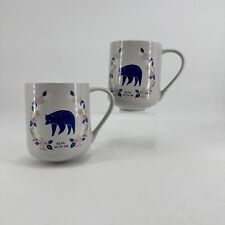 2 Two Threshold Bear with Me Mug Gray & Blue 16oz Flora & Bear By Target picture