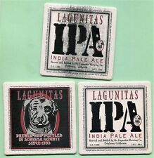 LAGUNITAS BREWING Co 3 Different CALIFORNIA USA BEER MATS COASTERS SOUS-BOCK #A picture
