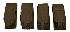 New  4 ea. USMC Military Eagle Industries Single Double Mag Pouch Coyote Brown picture
